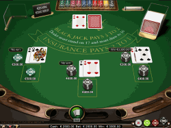 Player wins at blackjack