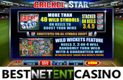 Как выиграть в игровой автомат Cricket Star