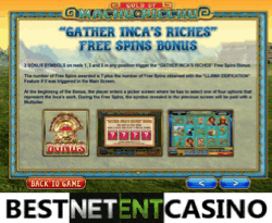 How to win at Gold of Machu Picchu video slot