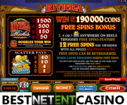 Как выиграть в игровой автомат Riviera Riches