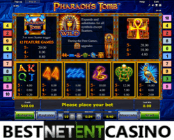 Как выиграть в игровой автомат Pharaohs Tomb