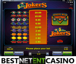How to win at the 5 Line Jokers Fruit video slot