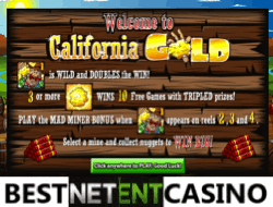 How to win at California Gold video slot