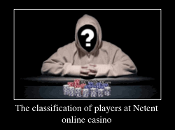 The classification of players at Netent online casino