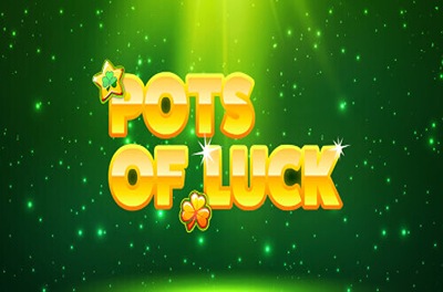 pots of luck slot logo