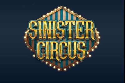 sinister circus slot logo