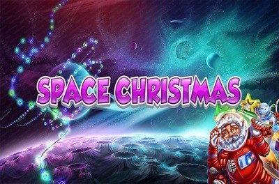 space christmas slot logo