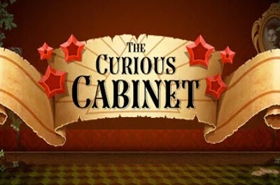 the curious cabinet slot logo