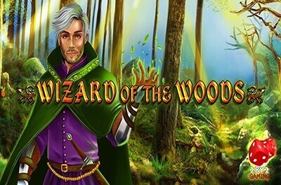 wizard of the woods slot logo