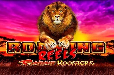 roaming reels raging roosters slot logo