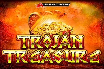 trojan treasure slot logo