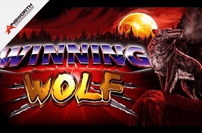 winning wolf slot logo