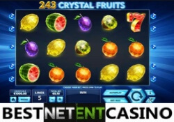 Máquina tragamonedas Crystal Fruits