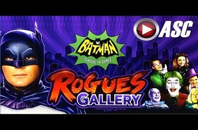 batman rogues gallery slot logo