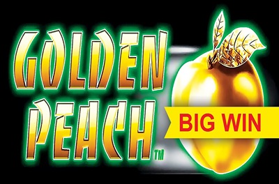 golden peach slot logo