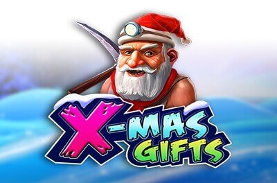 x mas gifts slot logo