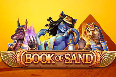 book of sand slot logo