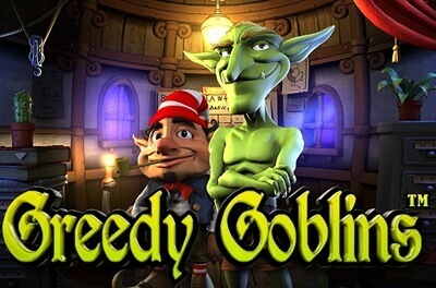greedy goblins slot logo