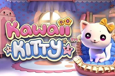 kawaii kitty slot logo