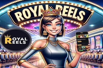 royal reels slot logo