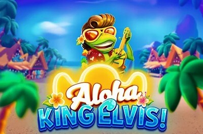 aloha king elvis slot logo
