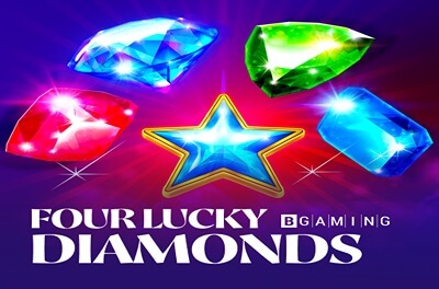four lucky diamonds slot logo