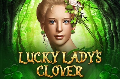 lucky ladys clover slot logo