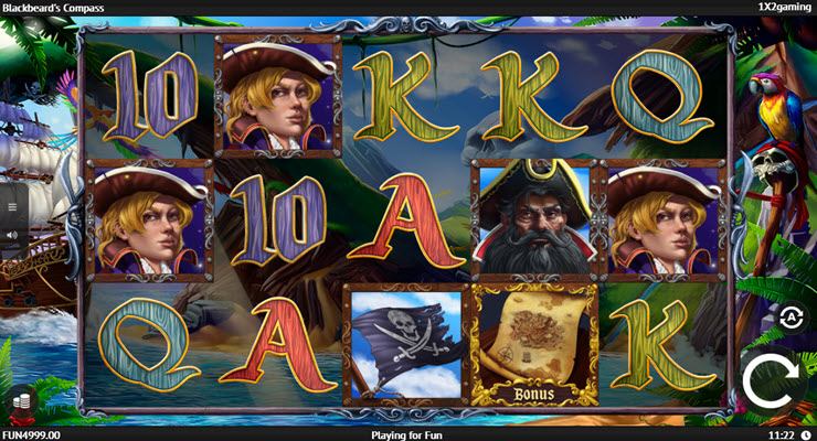 Blackbeard's Compass Slot Gameplay