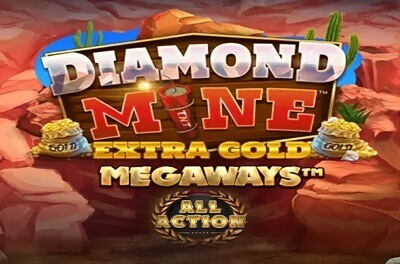 diamond mine extra gold all action slot logo