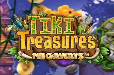 tiki treasures megaways slot logo