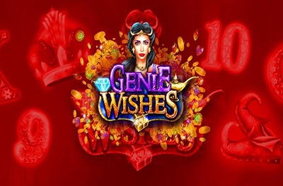 genie wishes slot logo