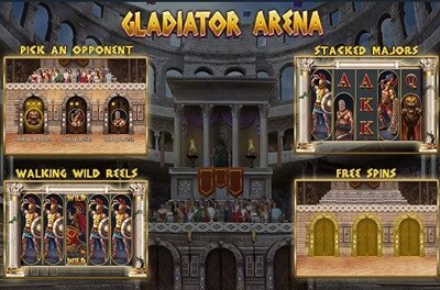 gladiator arena slot logo
