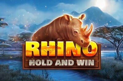 rhino hold and win slot logo