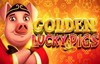 golden lucky pigs slot logo