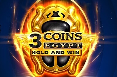 3 coins egypt slot logo
