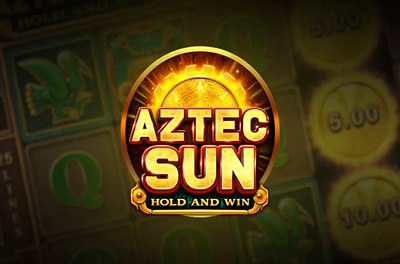 aztec sun hold and win slot logo