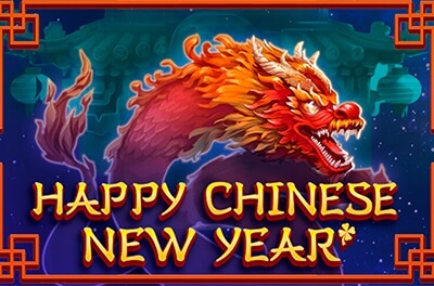 happy chinese new year slot logo