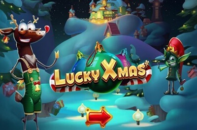 lucky xmas slot logo