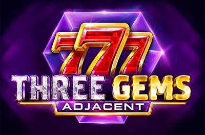 three gems adjacent slot logo
