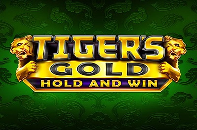 tigers gold hold and win slot logo
