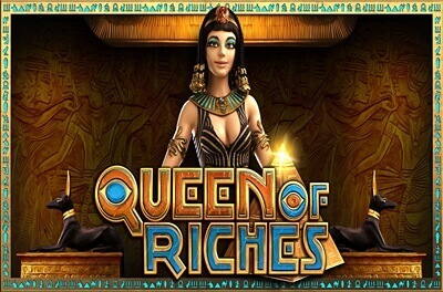 queen of riches slot logo