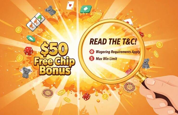how to maximize 50 free chip australia
