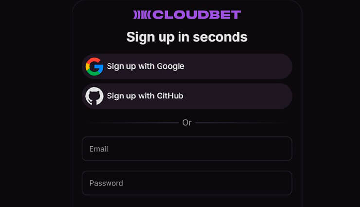 cloudbet casino registration