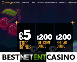 5 Euro free at Energycasino