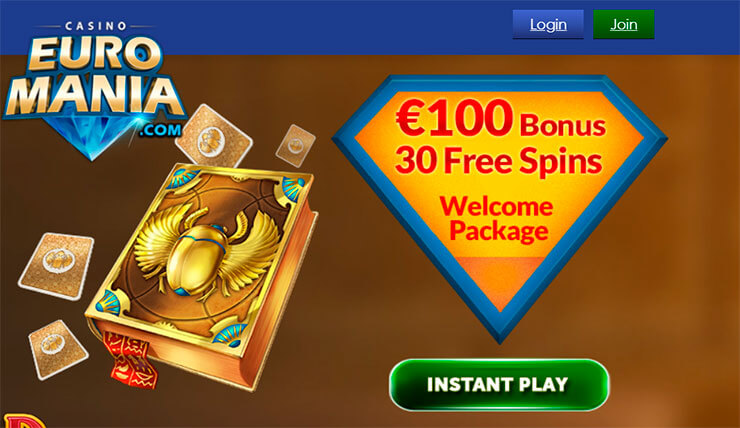 euromania casino welcome bonus