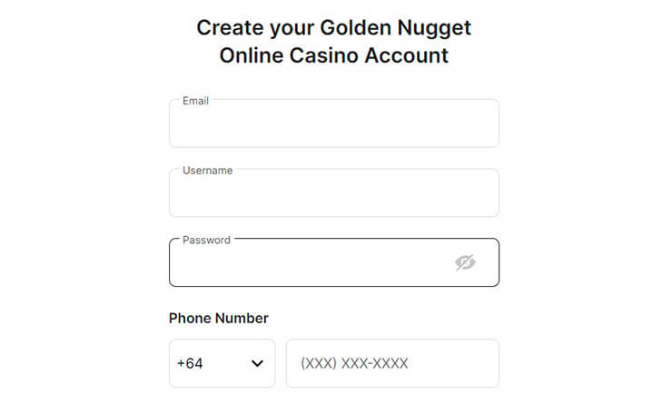 golden nuggets casino registration