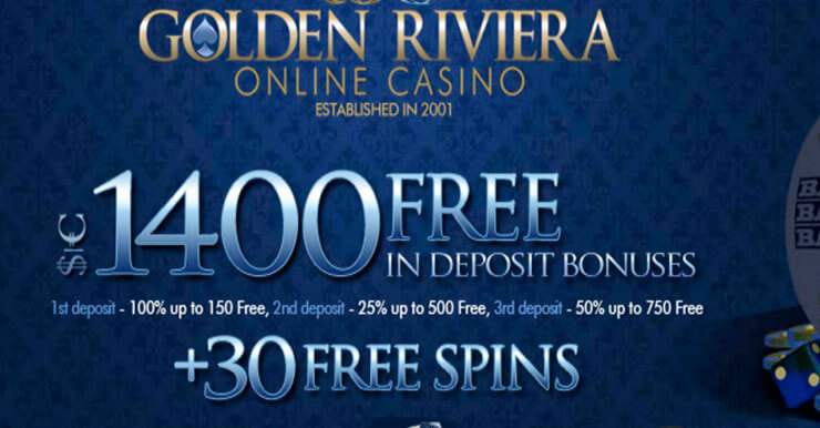 golden riviera casino welcome bonus