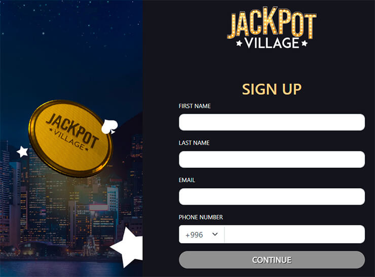 jackpot village casino registration