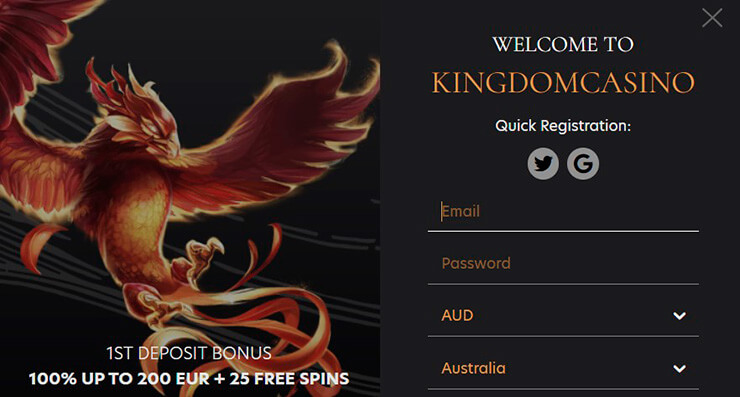 kingdom casino registration