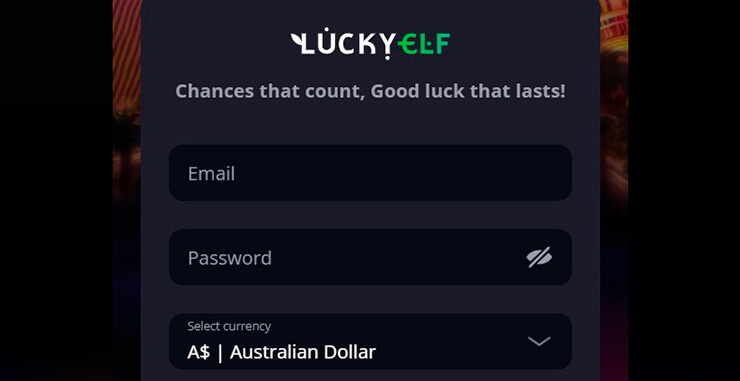 lucky elf casino registration